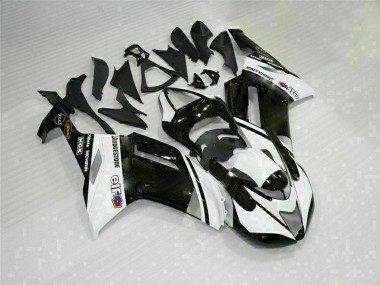 Carénages Moto Kawasaki ZX6R 2007-2008 - Noir Blanc