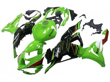 Carénages Moto Kawasaki ZX6R 2023-2025 - Vert Noir