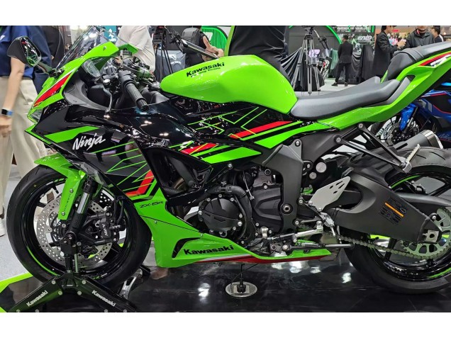 Carénages Moto Kawasaki ZX6R 2023-2025 - Vert Noir