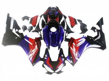 Carénages Moto Honda CBR1000RR 2017-2023 - Rouge Bleu Noir Brillant