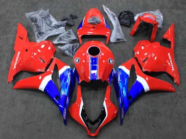 Carénages Moto Honda CBR600RR 2009-2012 - Blanc Rouge Bleu HRC