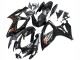 Carénages Moto Suzuki GSXR 600 / GSXR 750 2006-2007 - Noir Brillant Argent Rouge