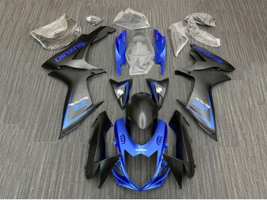 Kits Carénage Moto Suzuki GSXR 600 / GSXR 750 2011-2024 - Bleu Noir Mat