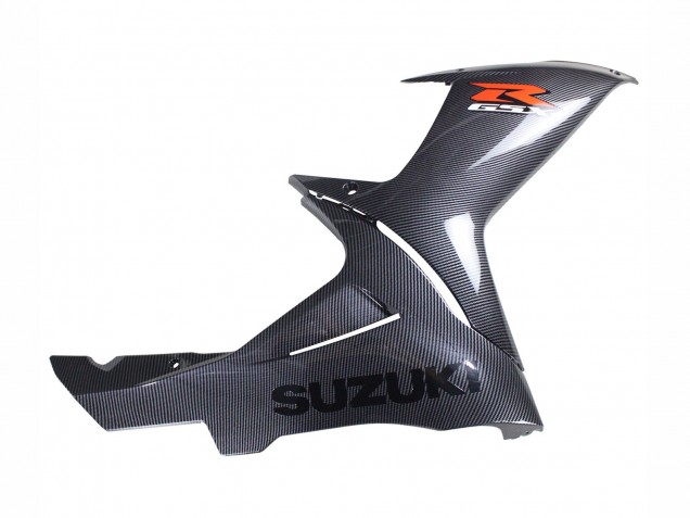 Carénages Moto Suzuki GSXR 600 / GSXR 750 2011-2024 - Noir Fibre de Carbone Rouge
