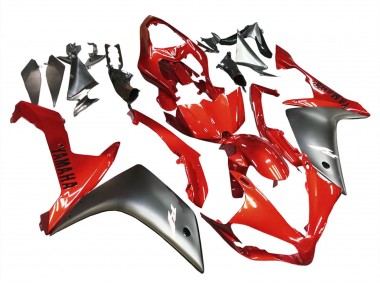 Carénage Moto Yamaha YZF 1000 R1 2007-2008 - Rouge Noir Mat