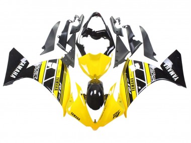 Carénages Moto Yamaha YZF 1000 R1 2012-2014 - Jaune Blanc Noir