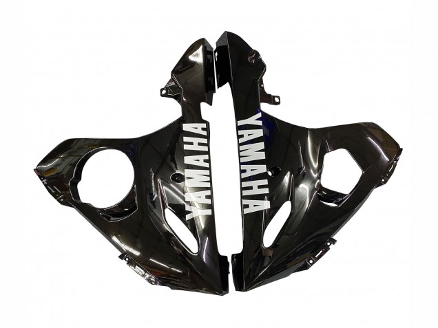 Carénages Moto Yamaha YZF R6 2003-2004 - Noir Brillant Blanc Décalque