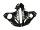Carénages Moto Yamaha YZF R6 2003-2004 - Noir Brillant Blanc Décalque
