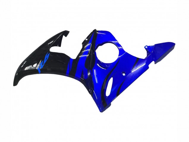 Carénage Moto Yamaha YZF R6 2003-2004 - Bleu Noir Brillant
