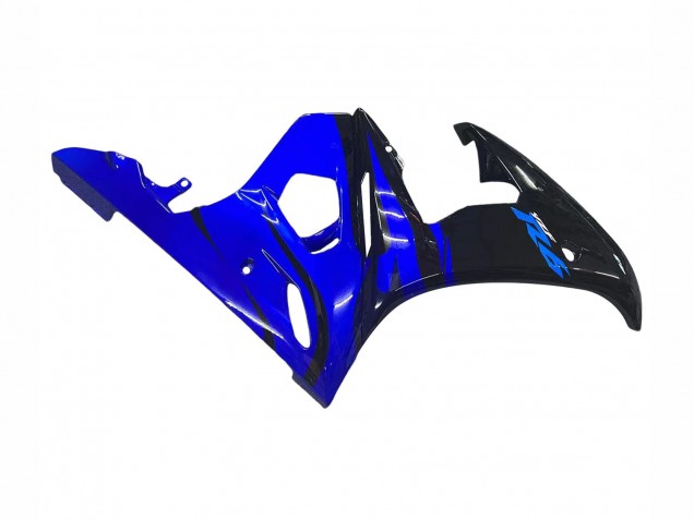 Carénage Moto Yamaha YZF R6 2003-2004 - Bleu Noir Brillant