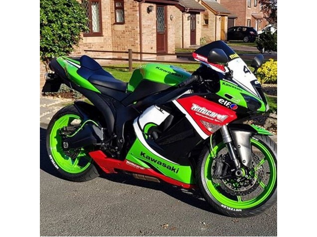 Carénages Moto Kawasaki ZX6R 2007-2008 - Vert Rouge