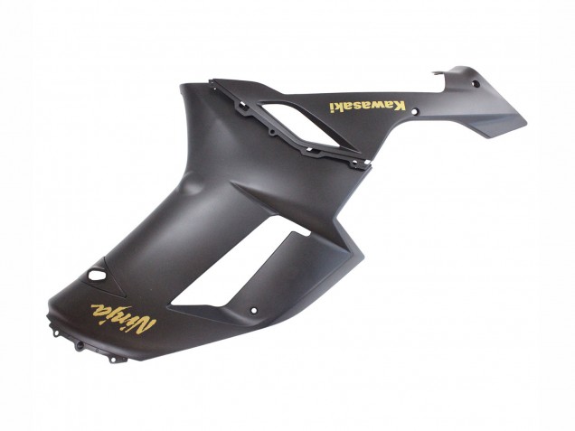 Carénages Moto Kawasaki ZX6R 2007-2008 - Noir Mat Jaune Logo Ninja