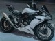 Carénages Moto Kawasaki ZX6R 2019-2022 - Blanc Noir Fibre de Carbone