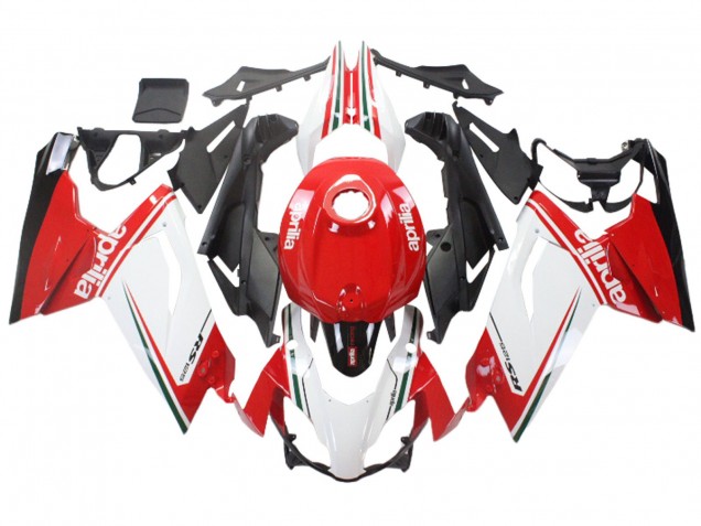 Carénages Moto Aprilia RS125 2006-2011 - Blanc Rouge Noir