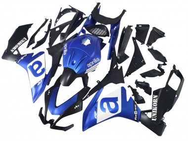 Carénages Moto Aprilia RS4 50 125 2012-2018 - Bleu Blanc Noir Mat