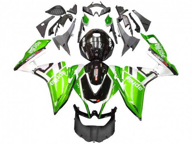 Carénages Moto Aprilia RS4 50 125 2012-2019 - Blanc Vert Noir Brillant