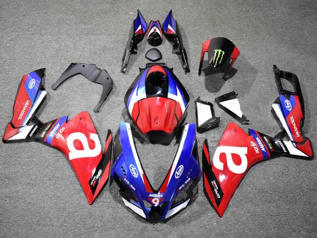Carénages Moto Aprilia RS4 50 125 2012-2019 - Blanc Bleu Rouge