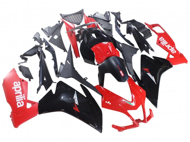 Carénages Moto Aprilia RS4 50 125 2012-2019 - Rouge Noir Brillant