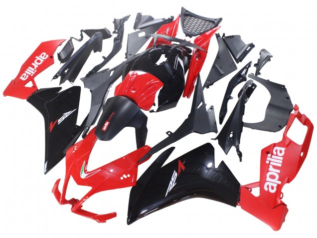 Carénages Moto Aprilia RS4 50 125 2012-2019 - Rouge Noir Brillant