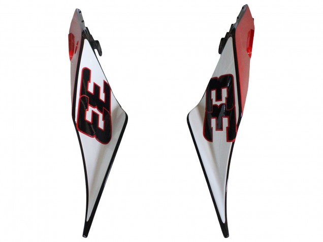 Carénages Moto Aprilia RS4 50 125 2012-2018 - Argent Rouge Noir Brillant