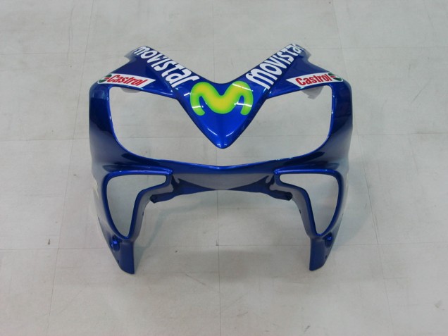 Carénages Moto Honda CBR600 F4i 2004-2007 - Bleu Jaune Vert MoviStar