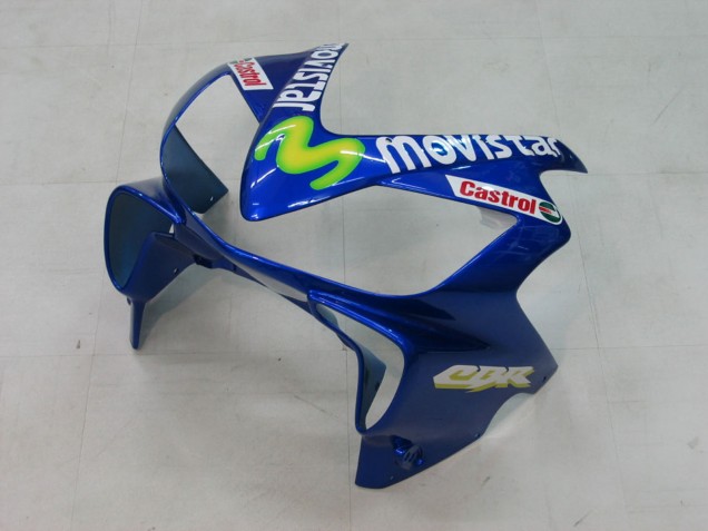 Carénages Moto Honda CBR600 F4i 2004-2007 - Bleu Jaune Vert MoviStar