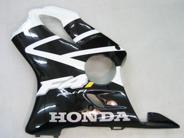 Carénage Moto Honda CBR600 F4i 2004-2007 - Blanc Noir Brillant