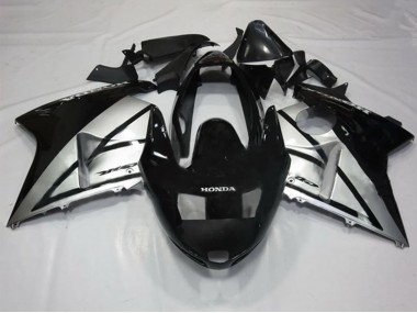 Carénages Moto Honda CBR1100XX Blackbird 1996-2007 - Argent Noir Brillant