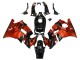 Carénages Moto Honda CBR600 F2 1991-1994 - Orange Noir Brillant