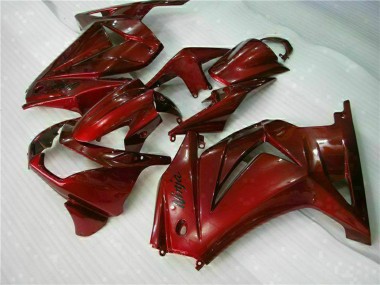 Carénages Moto Kawasaki EX250 2008-2012 - Rouge Marron
