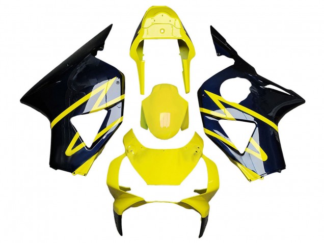 Carénages Moto Honda CBR900RR 954 2002-2003 - Jaune Argent Noir