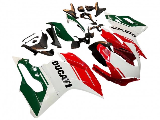Carénages Moto Ducati 1299 2015-2020 - Blanc Rouge Vert Noir Mat