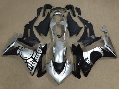 Carénages Moto Honda CBR500R 2013-2015 - Argent Noir Brillant