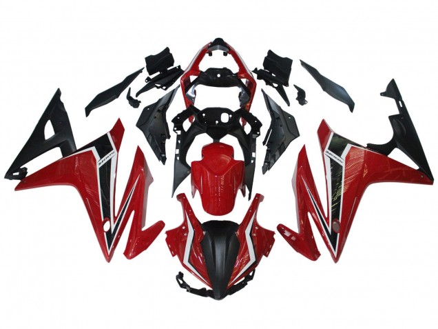 Carénages Moto Honda CBR500R 2016-2018 - Rouge Blanc Noir Mat