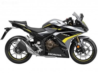 Carénages Moto Honda CBR500R 2022-2023 - Argent Jaune Noir Brillant