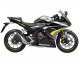 Carénages Moto Honda CBR500R 2022-2023 - Argent Jaune Noir Brillant