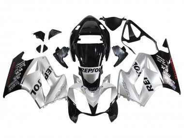 Carénages Moto Honda VFR 800 2002-2013 - Argent Noir Brillant Repsol