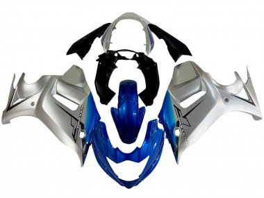 Carénages Moto Suzuki GSX650F 2008-2013 - Argent Bleu