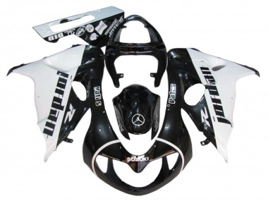 Carénages Moto Suzuki TL1000R 1998-2003 - Noir Brillant Blanc Jordan