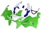 Carénages Moto Kawasaki ZX7R 1996-2003 - Blanc Vert Bleu