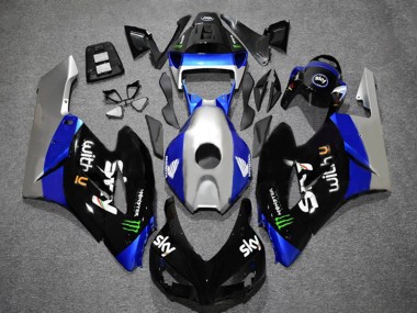 Carénages Moto Honda CBR1000RR 2004-2005 - Argent Bleu Noir Brillant Vert Monstre Sky