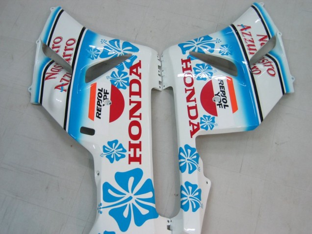 Carénages Moto Honda CBR1000RR 2004-2005 - Blanc Bleu Neige Nastro Azzurro 46