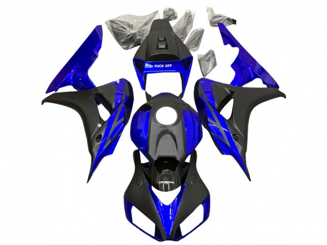 Carénages Moto Honda CBR1000RR 2006-2007 - Bleu Noir Mat