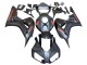 Carénages Moto Honda CBR1000RR 2006-2007 - Noir Mat Rouge Décalque