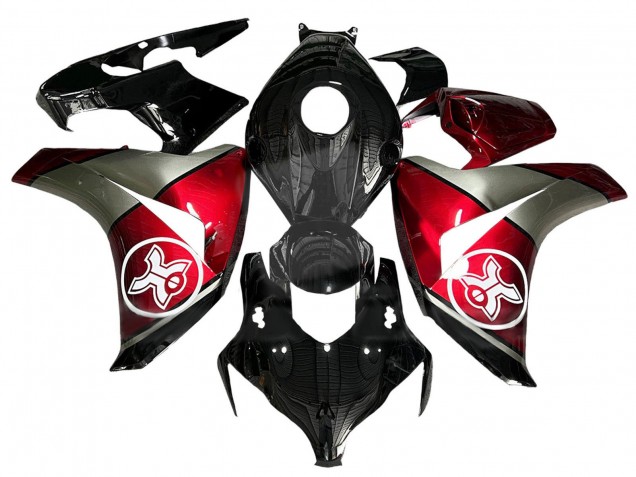 Carénages Moto Honda CBR1000RR 2008-2011 - Gris Rouge Noir Brillant