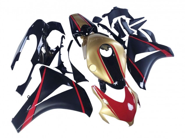 Carénages Moto Honda CBR1000RR 2008-2011 - Or Rouge Noir Brillant