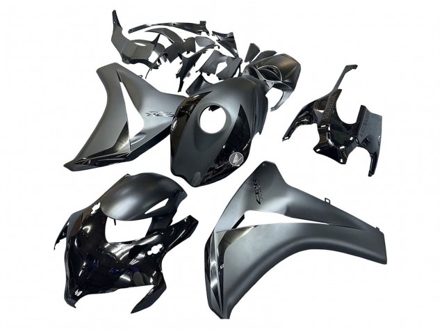 Carénages Moto Honda CBR1000RR 2008-2011 - Gris Noir Brillant