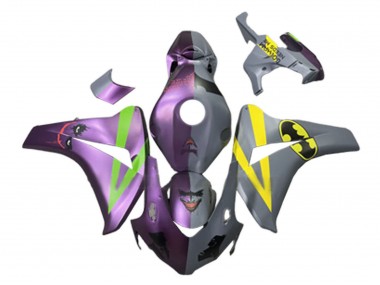 Carénages Moto Honda CBR1000RR 2008-2011 - Violet Vert Gris Jaune