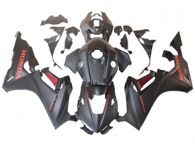 Carénages Moto Honda CBR1000RR 2017-2023 - Gris Mat Rouge