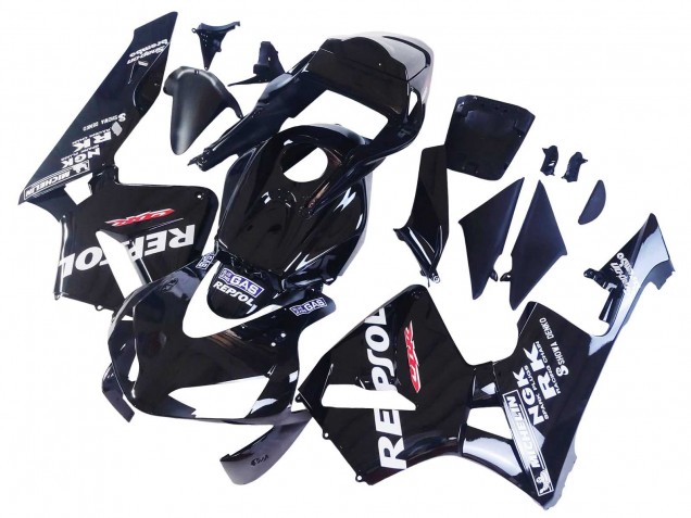 Carénages Moto Honda CBR600RR 2003-2004 - Noir Brillant Blanc Repsol